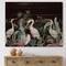 Designart - Chinoiserie With Birds and Peonies III - Traditional Print on Natural Pine Wood